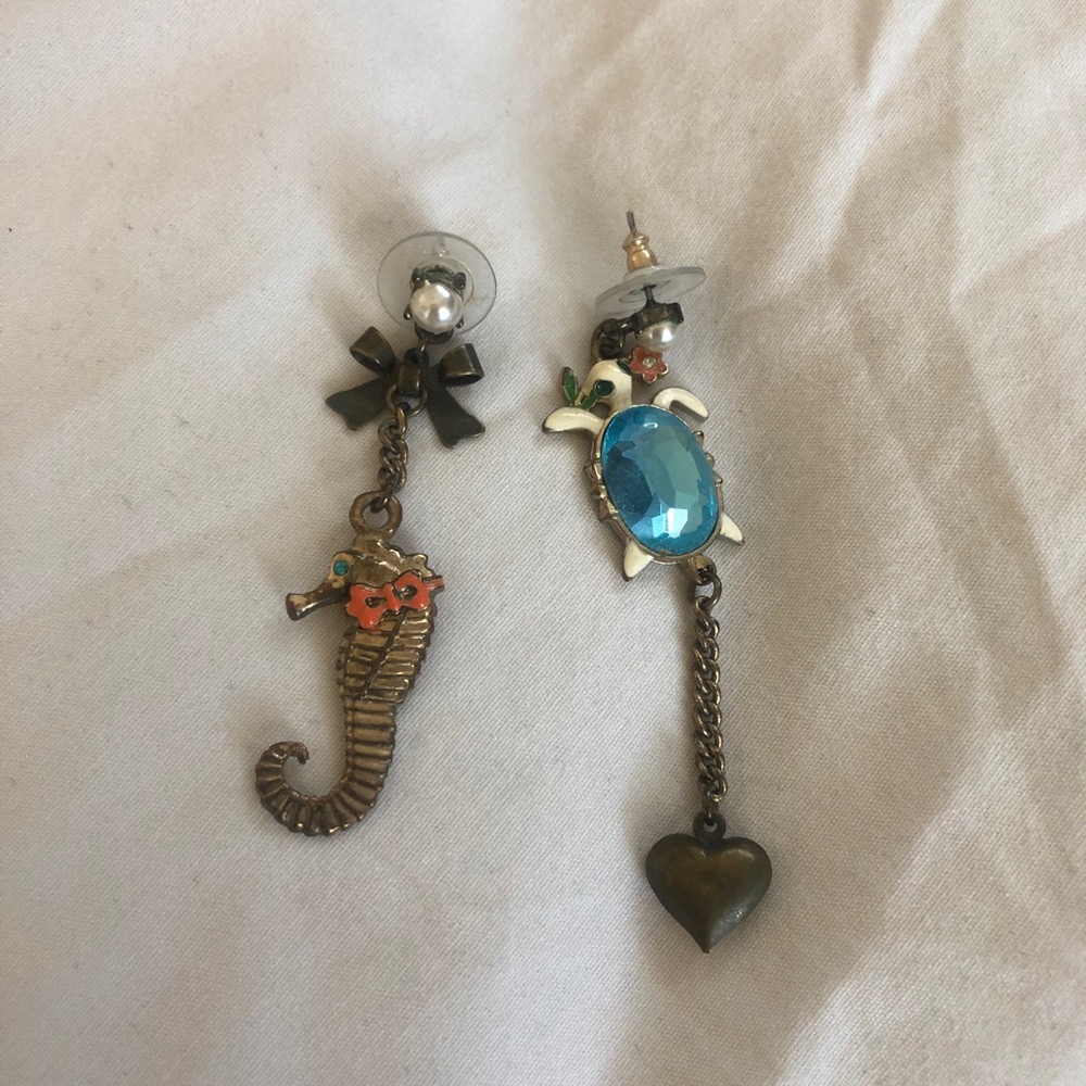 Betsey Johnson sea creatures earrings